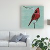 Trademark Fine Art Melissa Wang 'Bird & Blossoms Ii' Canvas Art, 14x14 WAG13267-C1414GG